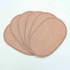 Pattern Table Oval Mats
