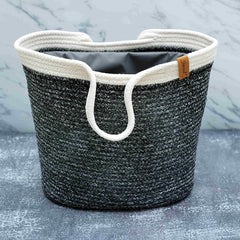 Natural Braid Basket With Cover