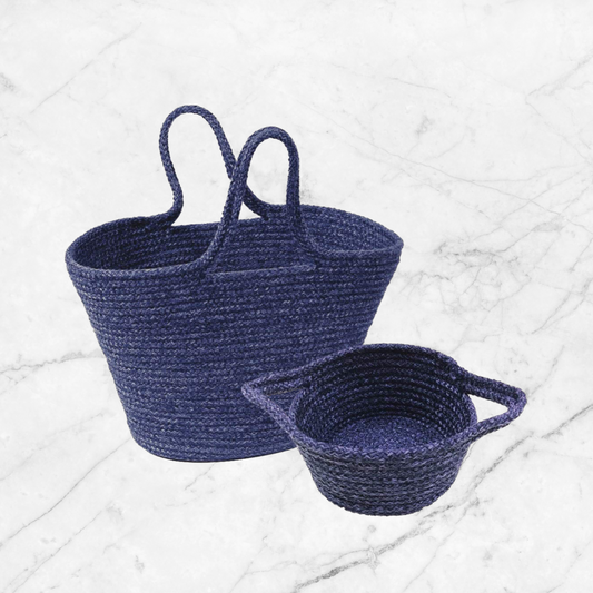 Knit Craft Basket and Braid Craft Basket Combo