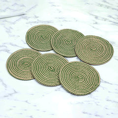 Knit Craft Coasters  (6pc Set)