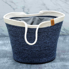 Natural Braid Basket With Cover